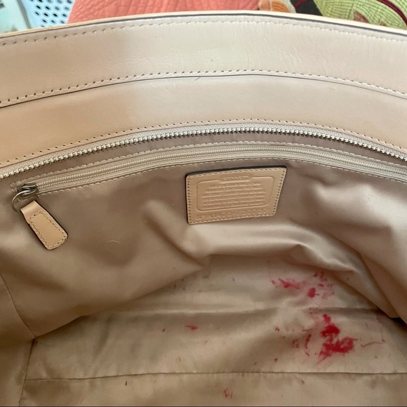 Coach Taylor Foiled Silver Metallic Carryall - Picture 10 of 12